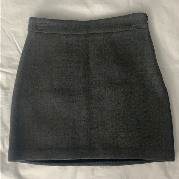 Milly grey wool skirt size 0 downtown girl aesthetic - Picture 1 of 6